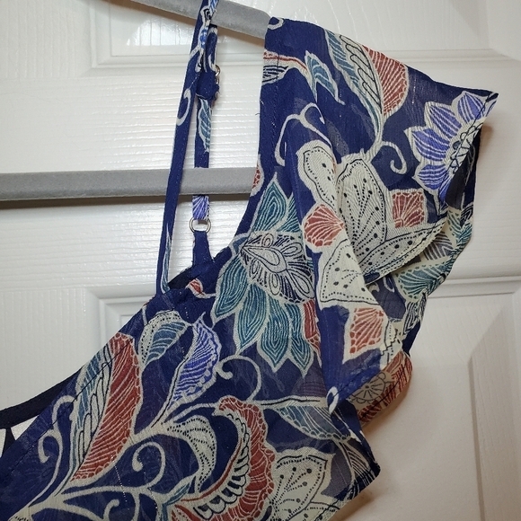 ANTHROPOLOGIE MAEVE  Mariposa Blouse Top size 6 Cold Shoulder - Picture 6 of 11